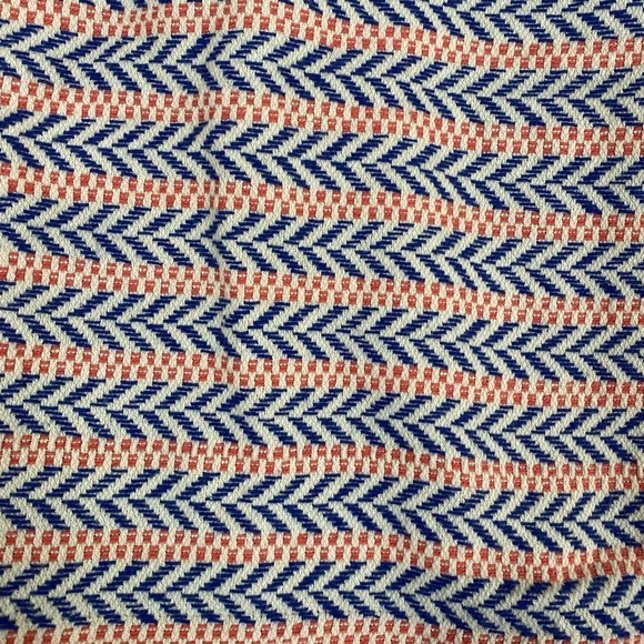 Gap Blue Coral Woven Geometric Elastic Boho Mini Skirt size 16 Plus Size Skirt - Picture 2 of 6